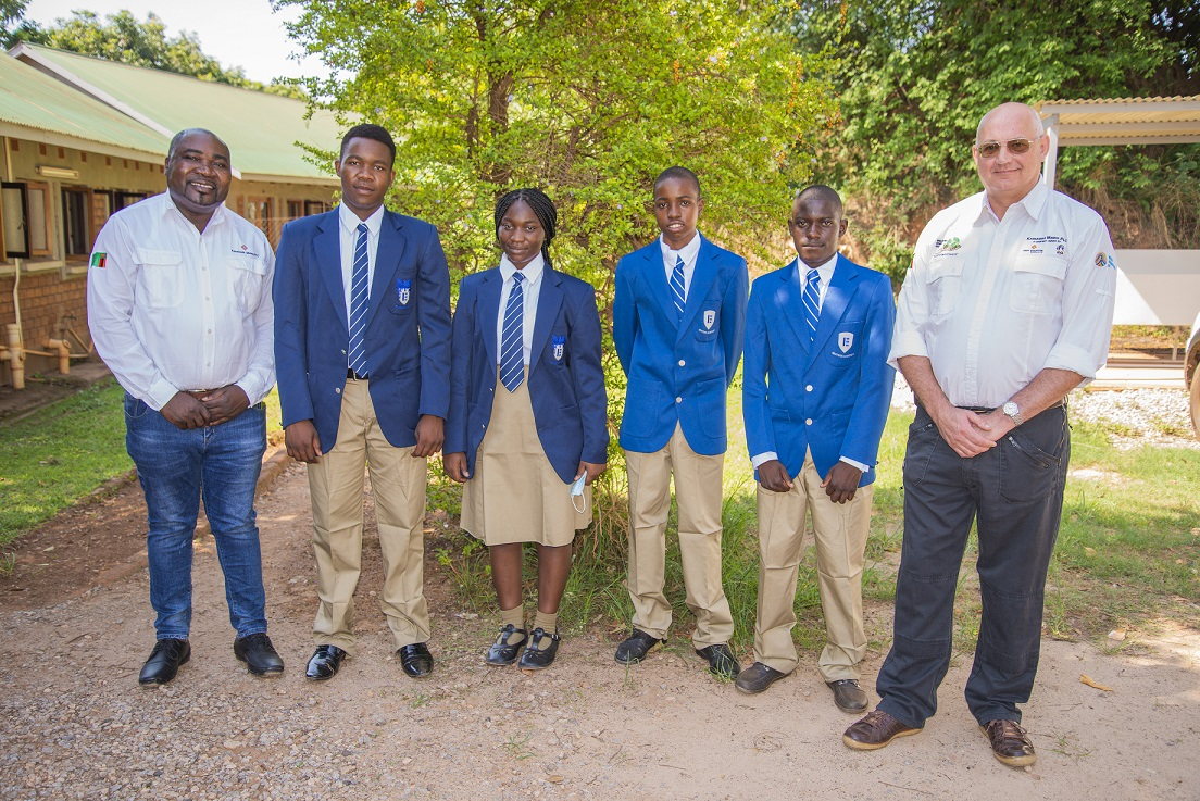 Penmal Connect team with students